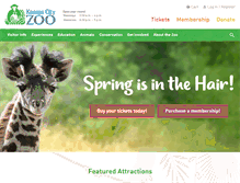 Tablet Screenshot of kansascityzoo.org